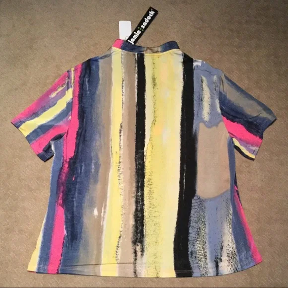 Multicolor Abstract Women's Top - Picture 2 of 5